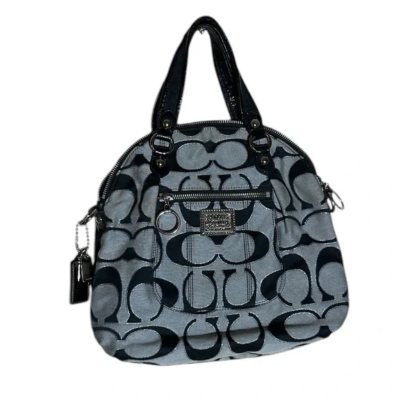 Coach Poppy Metallic Signature Bag - Picture 2 of 6